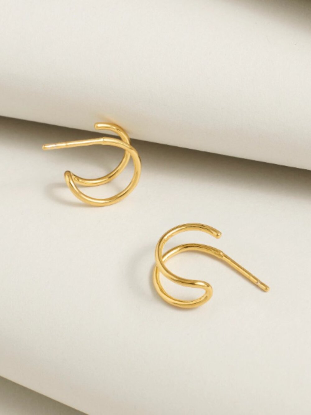 Madewell Demi-Fine Double Hoop Earrings